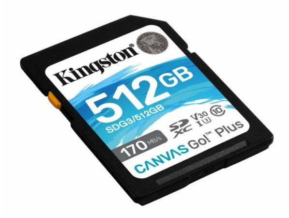 Карта памяти Kingston Canvas Go! Plus SDXC 512GB