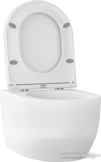 Унитаз подвесной Wellsee Croquis RimFree 182612001 (чаша, пневмокрышка, матовый белый)