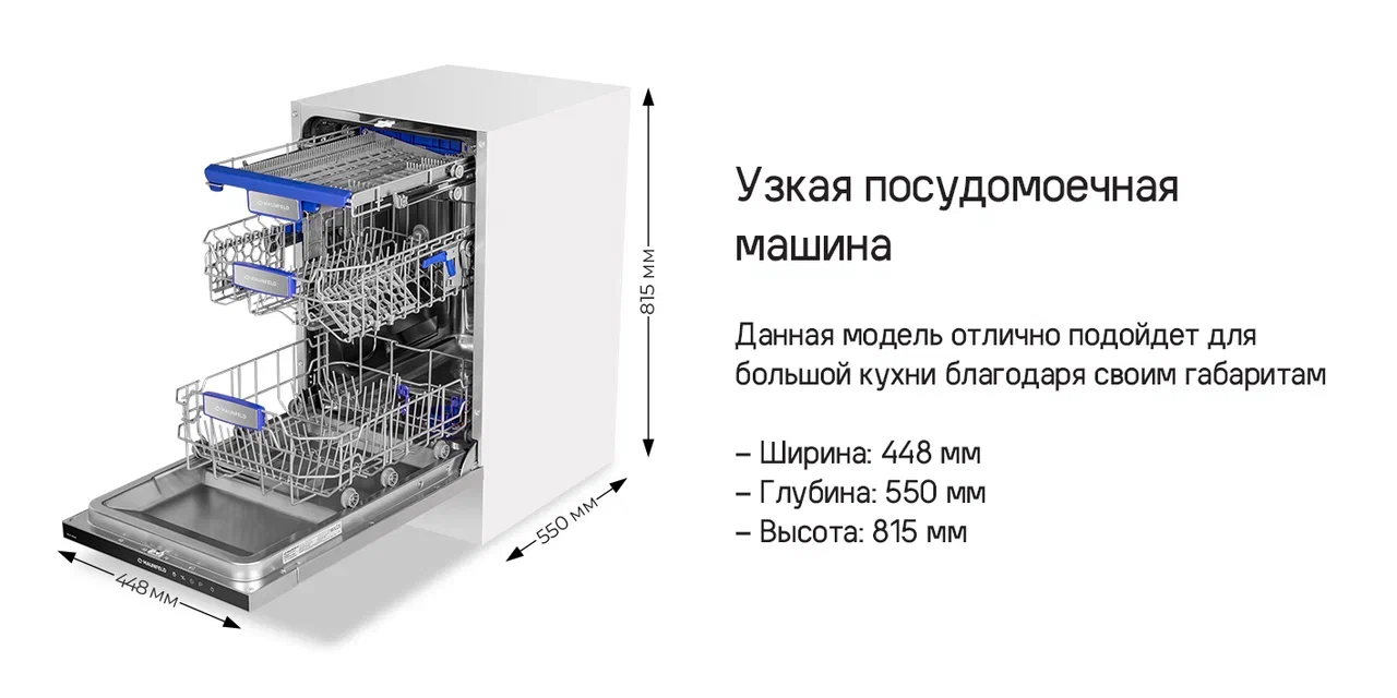 Посудомоечная машина MAUNFELD MLP 08IM