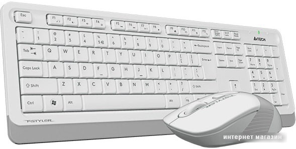 Клавиатура + мышь A4Tech Fstyler FG1010 (белый/серый)