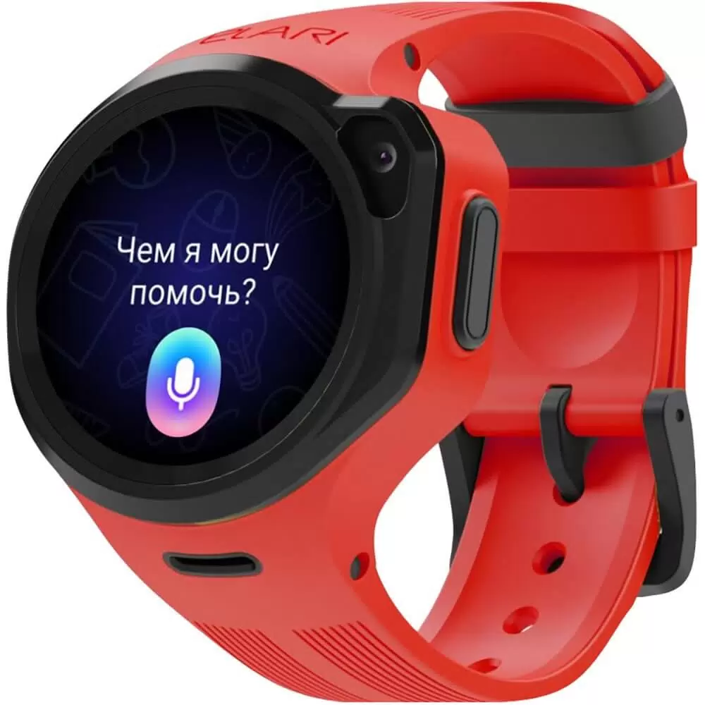 Детские умные часы Elari KidPhone 4GR M (красный)