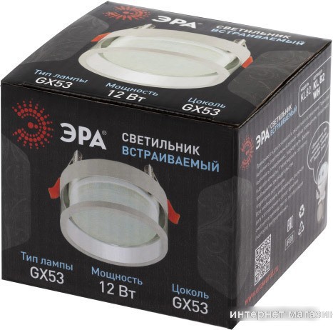 Точечный светильник ЭРА KL82 WH (белый)
