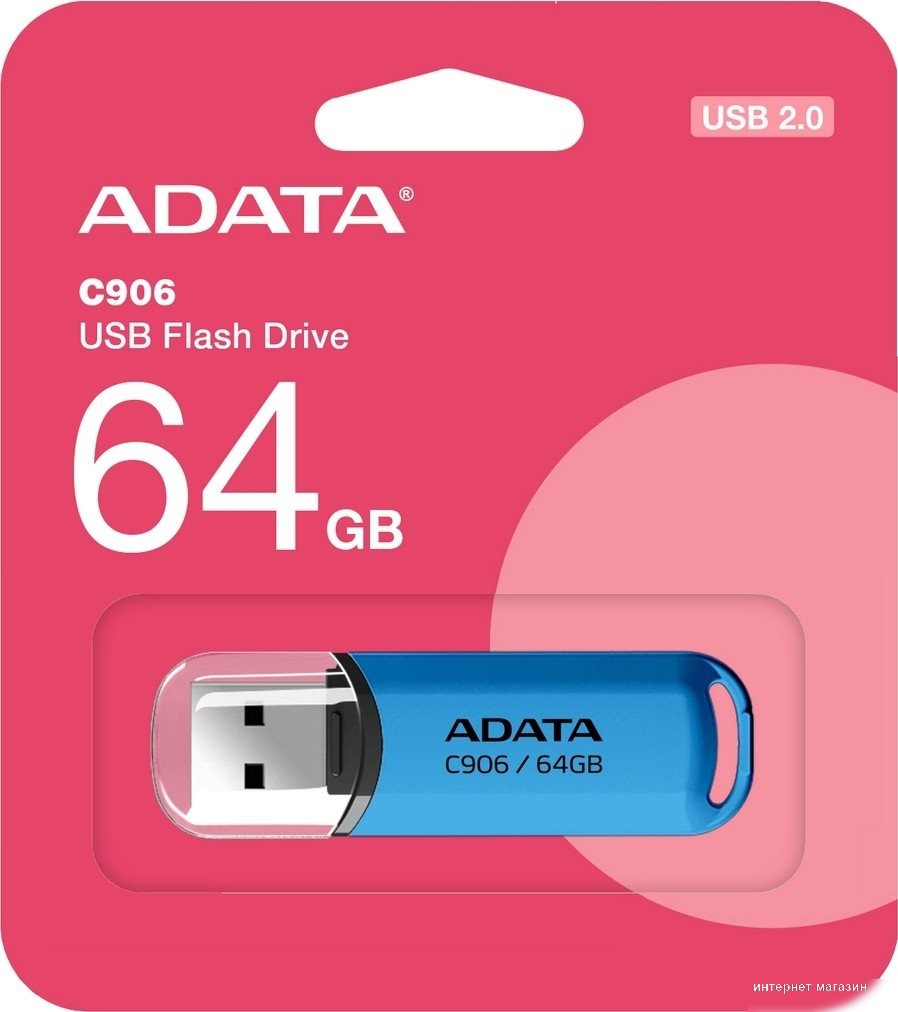 USB Flash ADATA C906 64GB (синий)