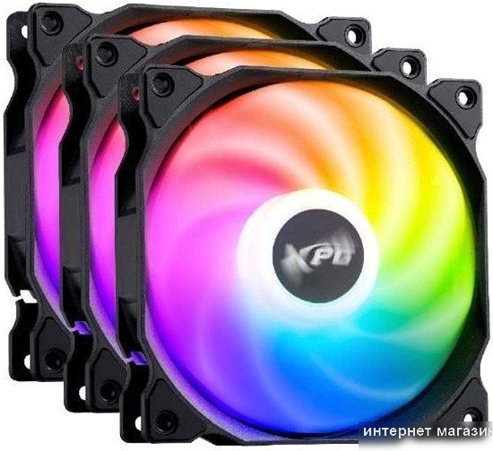 Вентилятор для корпуса ADATA XPG Vento 120x3 ARGB PWM (черный)