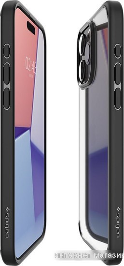 Чехол для телефона Spigen Ultra Hybrid для iPhone 15 Pro ACS06713 (черный)