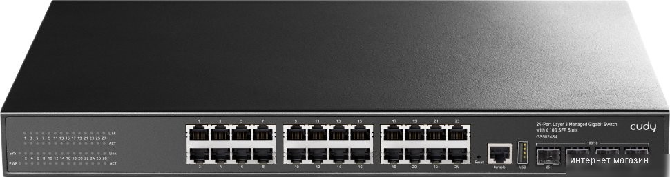 Управляемый коммутатор 3-го уровня Cudy GS5024S4 1.0