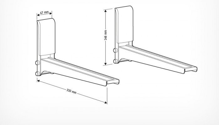 Кронштейн Holder MWS-2005 (металлик)