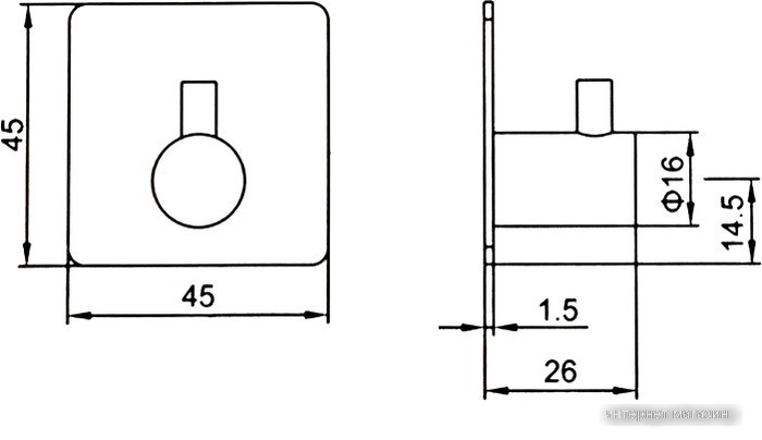 Крючок для ванны Ledeme L215B-4 (4 шт)