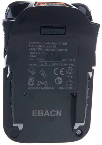 Аккумулятор AEG Powertools L1850SHD 4935478860 (18В/5 Ah)