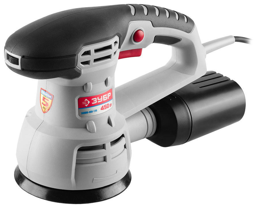 Эксцентриковая шлифмашина Зубр ЗОШМ-450-125