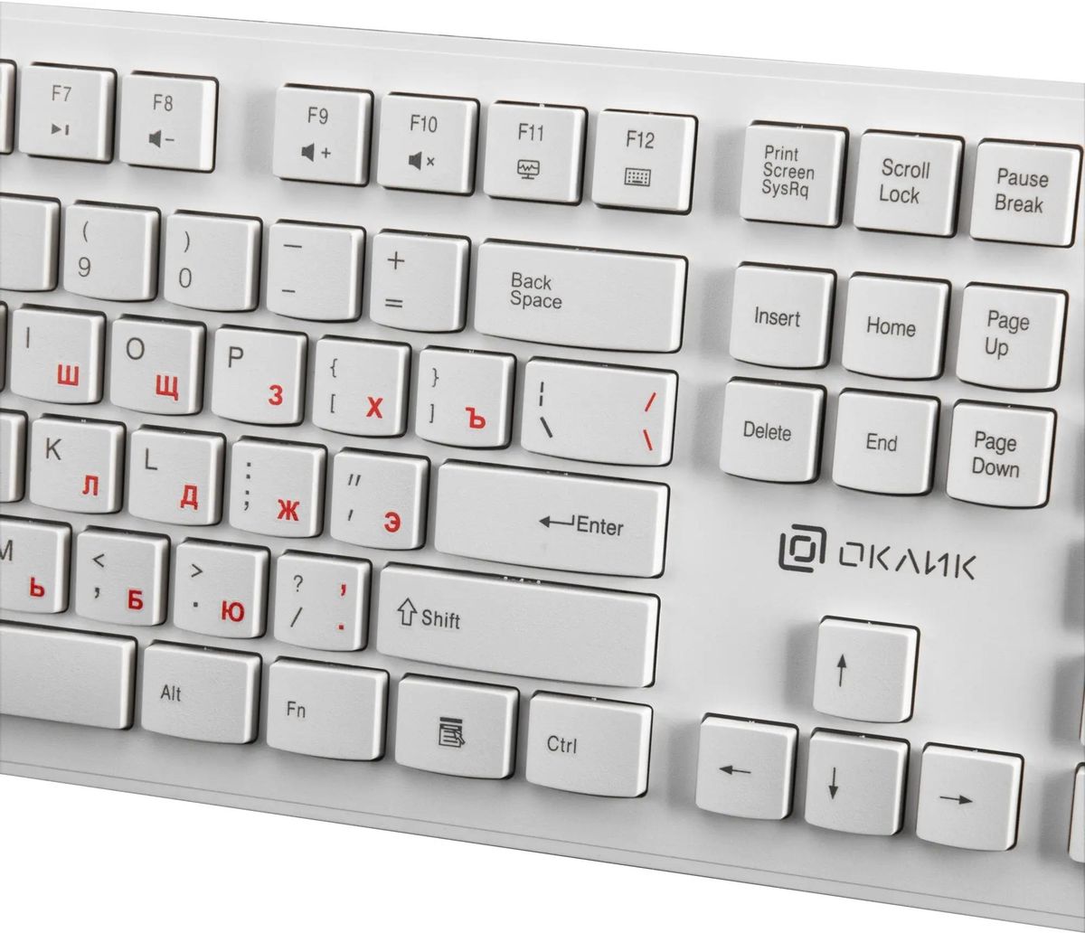 Клавиатура Oklick 505M (белый)