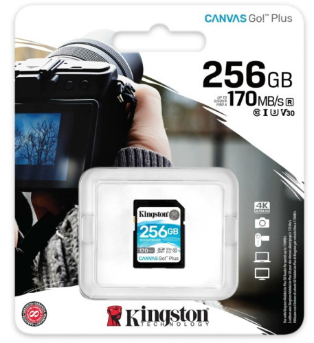 Карта памяти Kingston Canvas Go! Plus SDXC 256GB