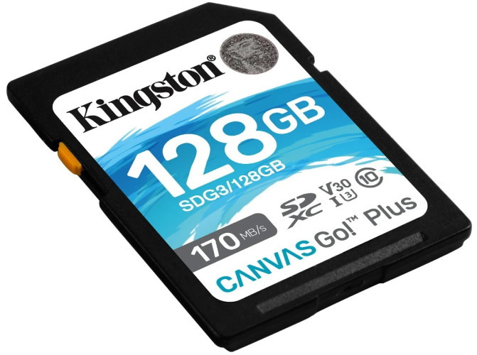 Карта памяти Kingston Canvas Go! Plus SDXC 128GB