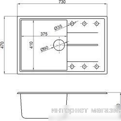 Кухонная мойка AV Engineering Benefit AVE730470SLA (серебристый)