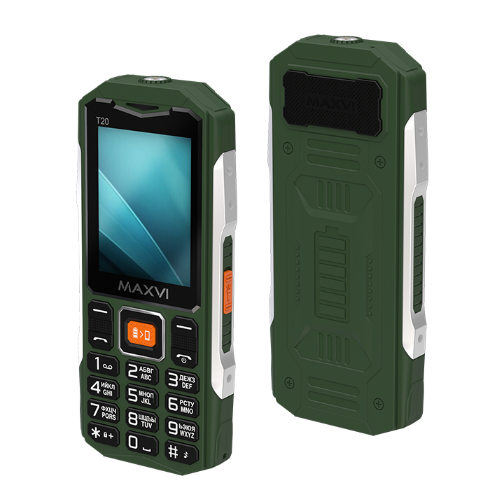 Кнопочный телефон Maxvi T20 (зеленый)