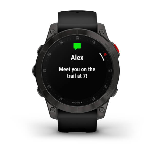 Умные часы Garmin Epix Sapphire Gen 2 (черный титан/черный)