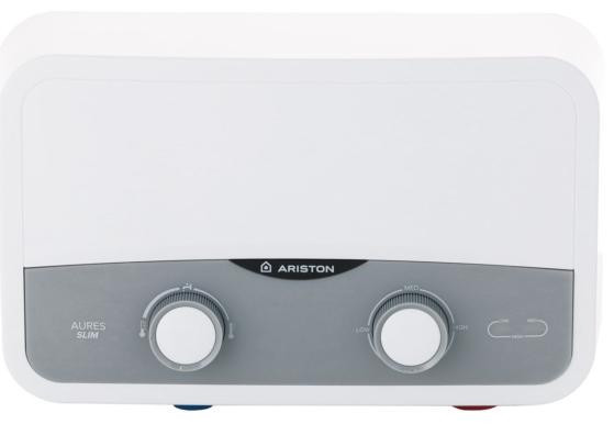 Проточный электрический водонагреватель кран+душ Ariston Aures SF 5.5 COM