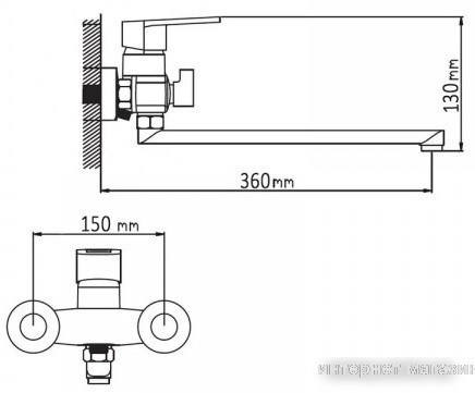 Смеситель Wisent WP2230-6