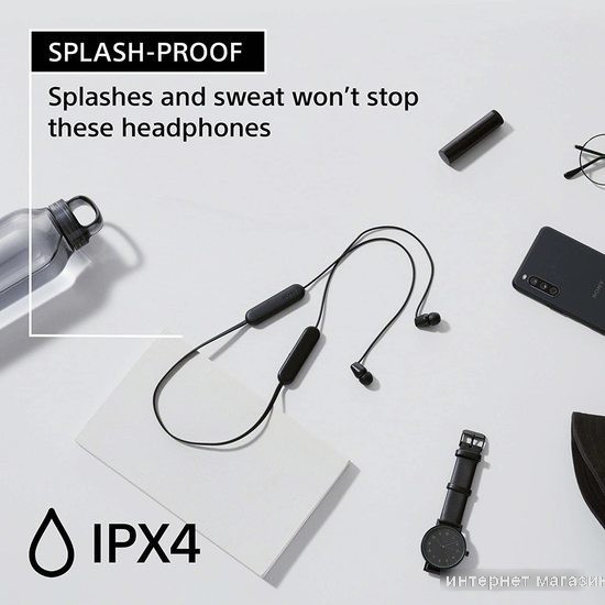 Наушники Sony WI-C100 (черный)