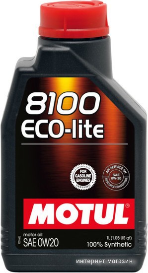 Моторное масло Motul 8100 Eco-lite 0W-20 1л