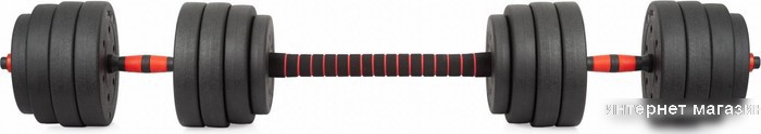 Набор гантелей с грифом для штанги VictoryFit VF-DC400 2x20 кг