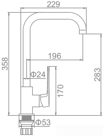 Смеситель Ledeme L4067
