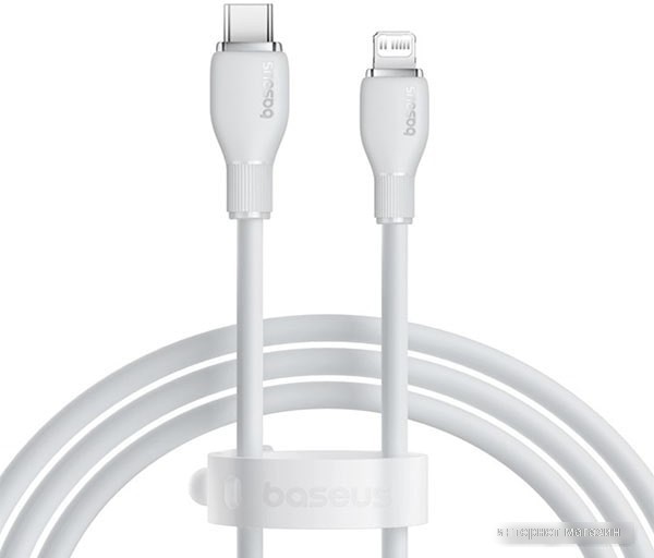 Кабель Baseus Pudding Series Fast Charging USB Type-C - Lightning (2 м, белый)