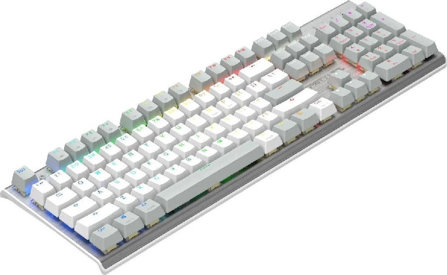 Клавиатура A4Tech Fstyler FS100 Neon (серебристый/серый)