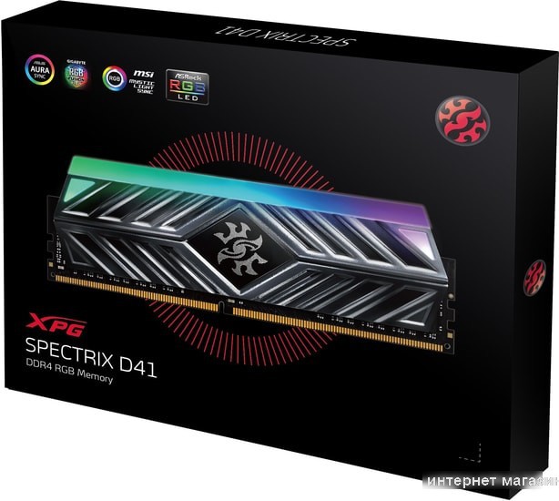 Оперативная память A-Data XPG Spectrix D41 RGB 2x16GB DDR4 PC4-28800 AX4U360016G18I-DT41