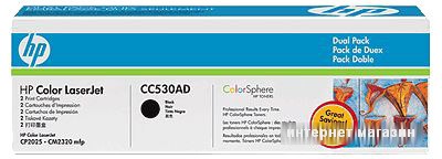 Картридж HP CC530AD 2 шт.