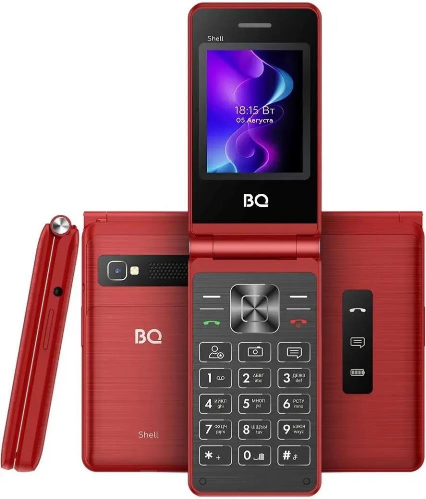 Кнопочный телефон BQ BQ-2411 Shell (красный)