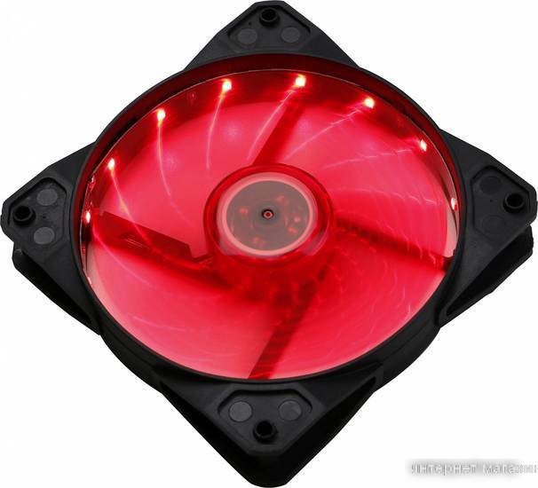 Вентилятор для корпуса Digma DFAN-LED-RED