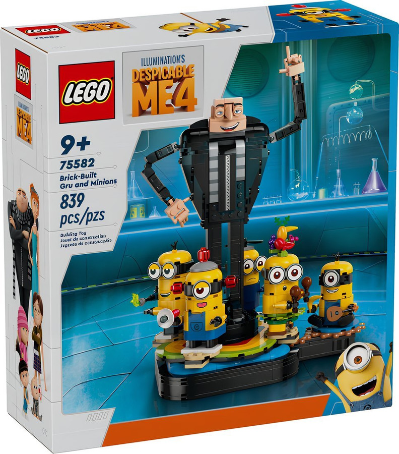 Конструктор LEGO Despicable Me 4 75582 Грю и миньоны
