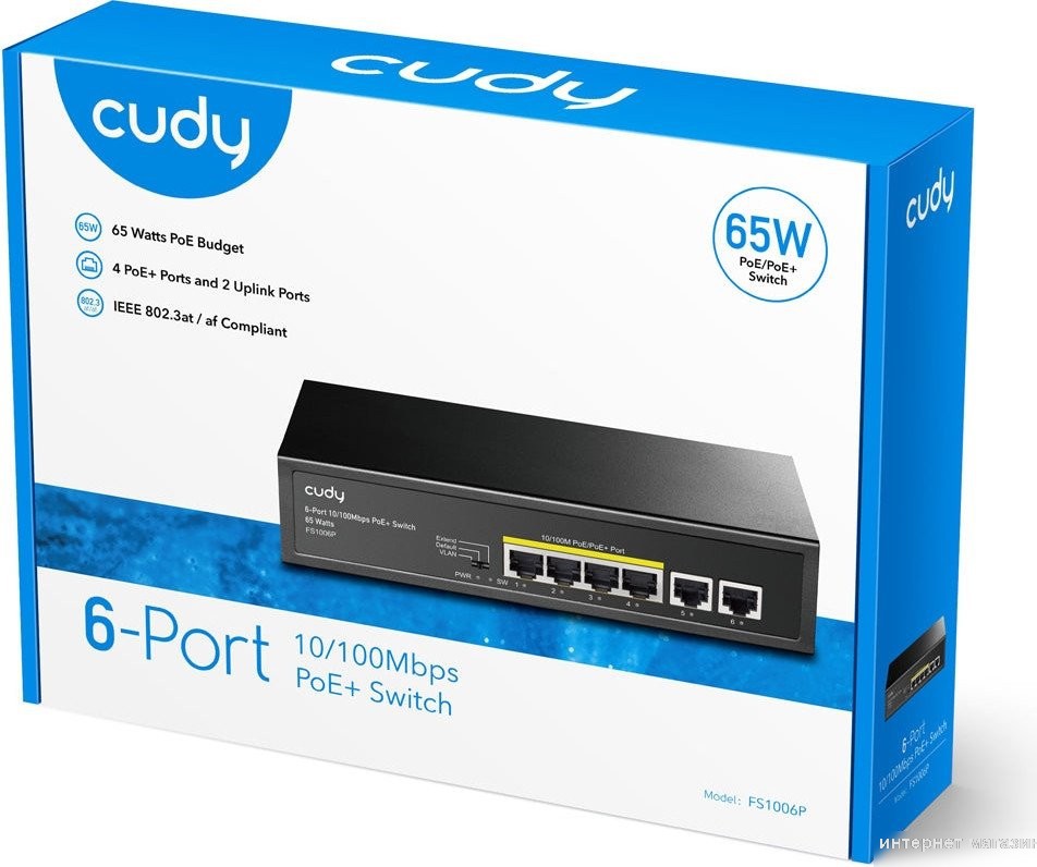Неуправляемый коммутатор Cudy FS1006P 2.0