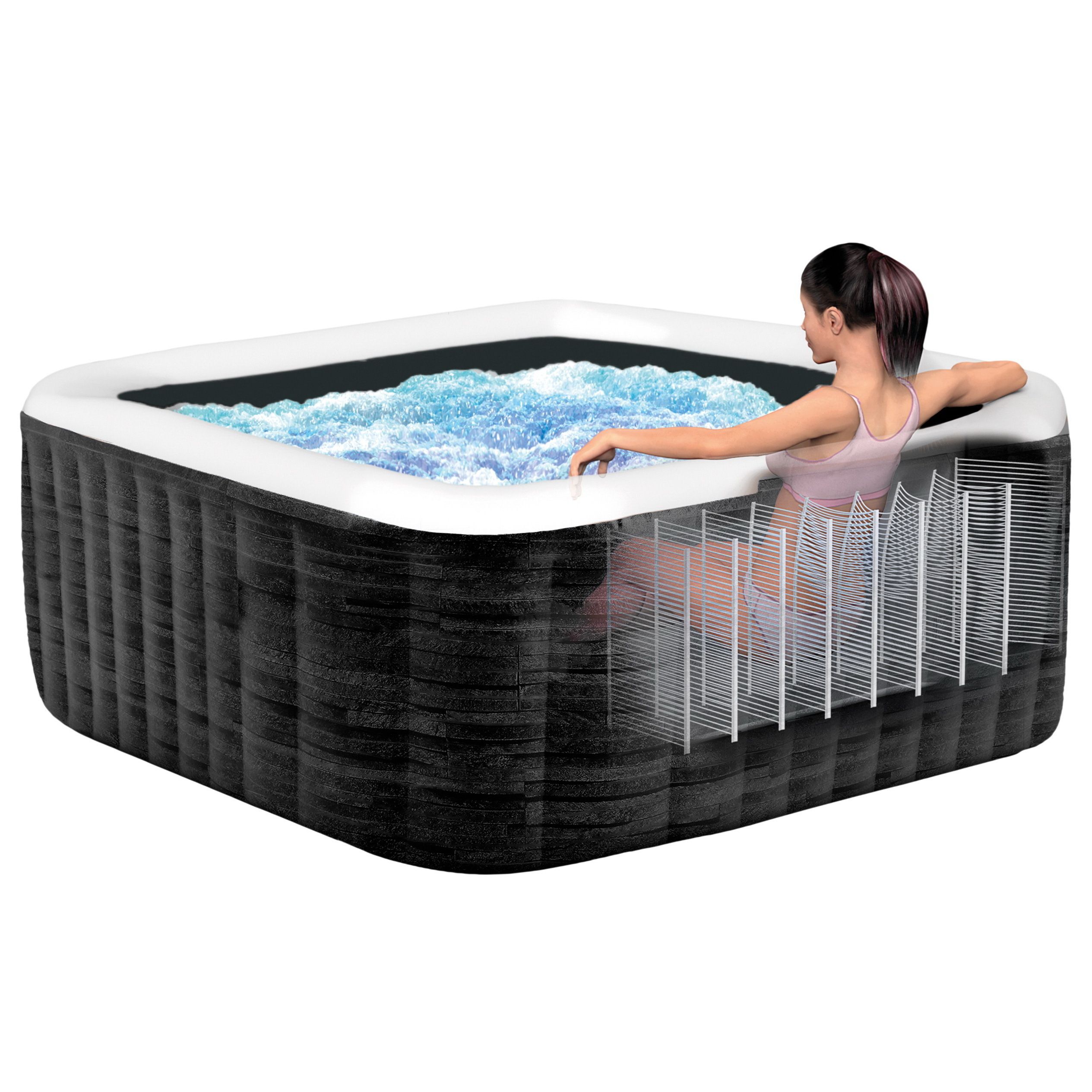 Надувной бассейн Intex Greystone Deluxe 28450 (175х71)