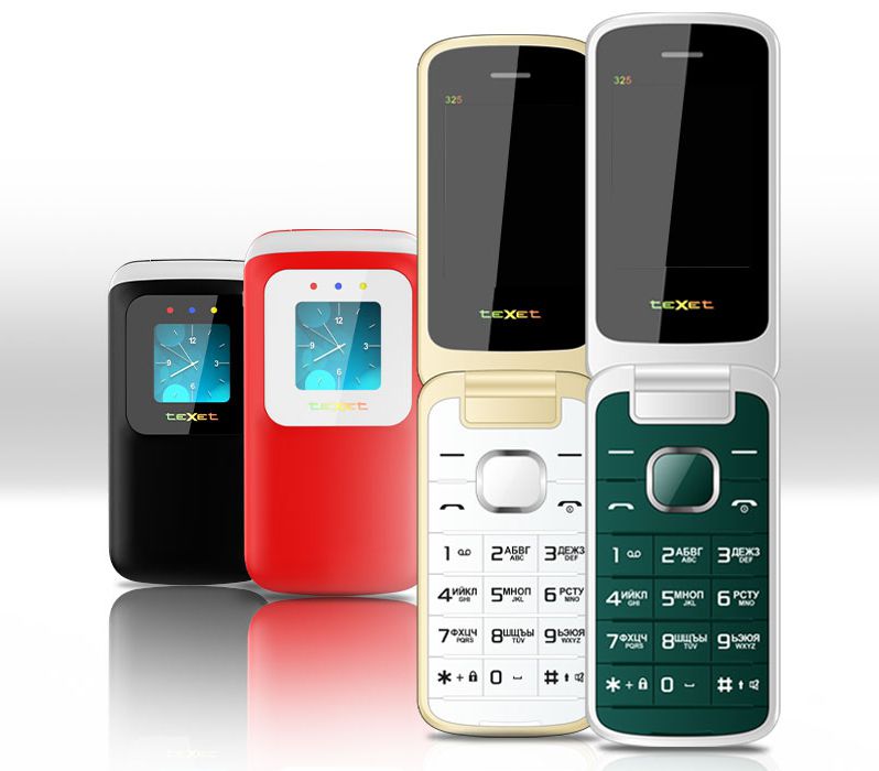 Кнопочный телефон TeXet TM-325 (антрацит)