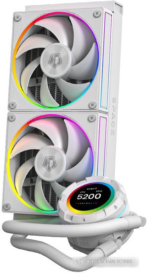 Жидкостное охлаждение для процессора ID-Cooling SL240 White