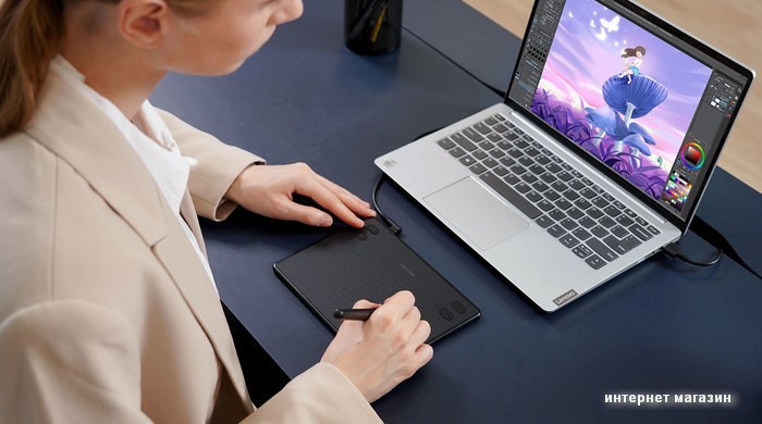 Графический планшет Huion Inspiroy RTE-100 (белый)