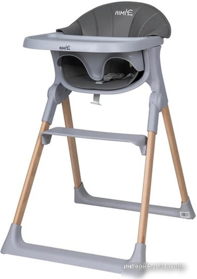 Высокий стульчик Aimile Unique UN-2 (идеальный серый)