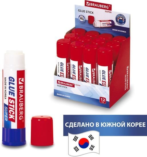 Клей-карандаш BRAUBERG 229543