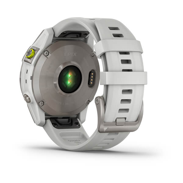 Умные часы Garmin Epix Sapphire Gen 2 (серебристый титан/белый)