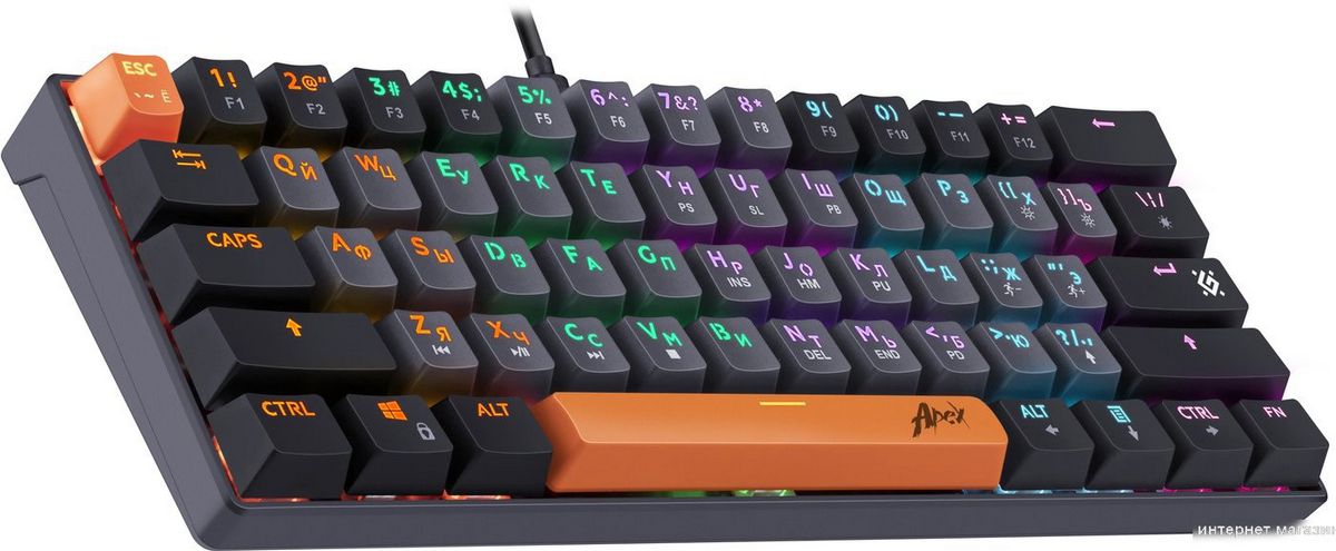 Клавиатура Defender Apex GK-002 (серый/черный)
