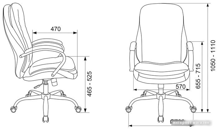 Кресло Бюрократ T-9950SL Fabric (серый Alfa 44)