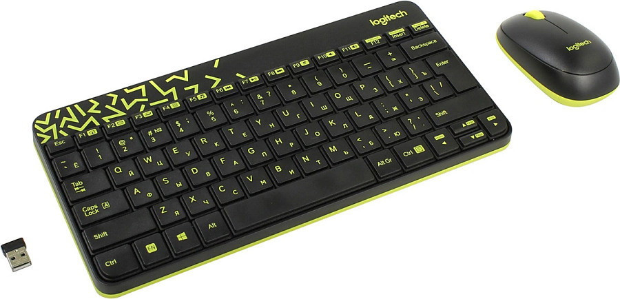 Мышь + клавиатура Logitech MK240 Nano [920-008213]