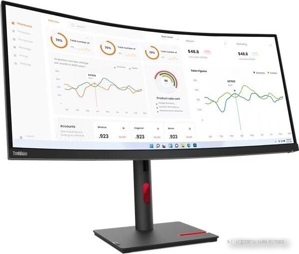 Монитор Lenovo ThinkVision T34w-30 63D4GAS1CB