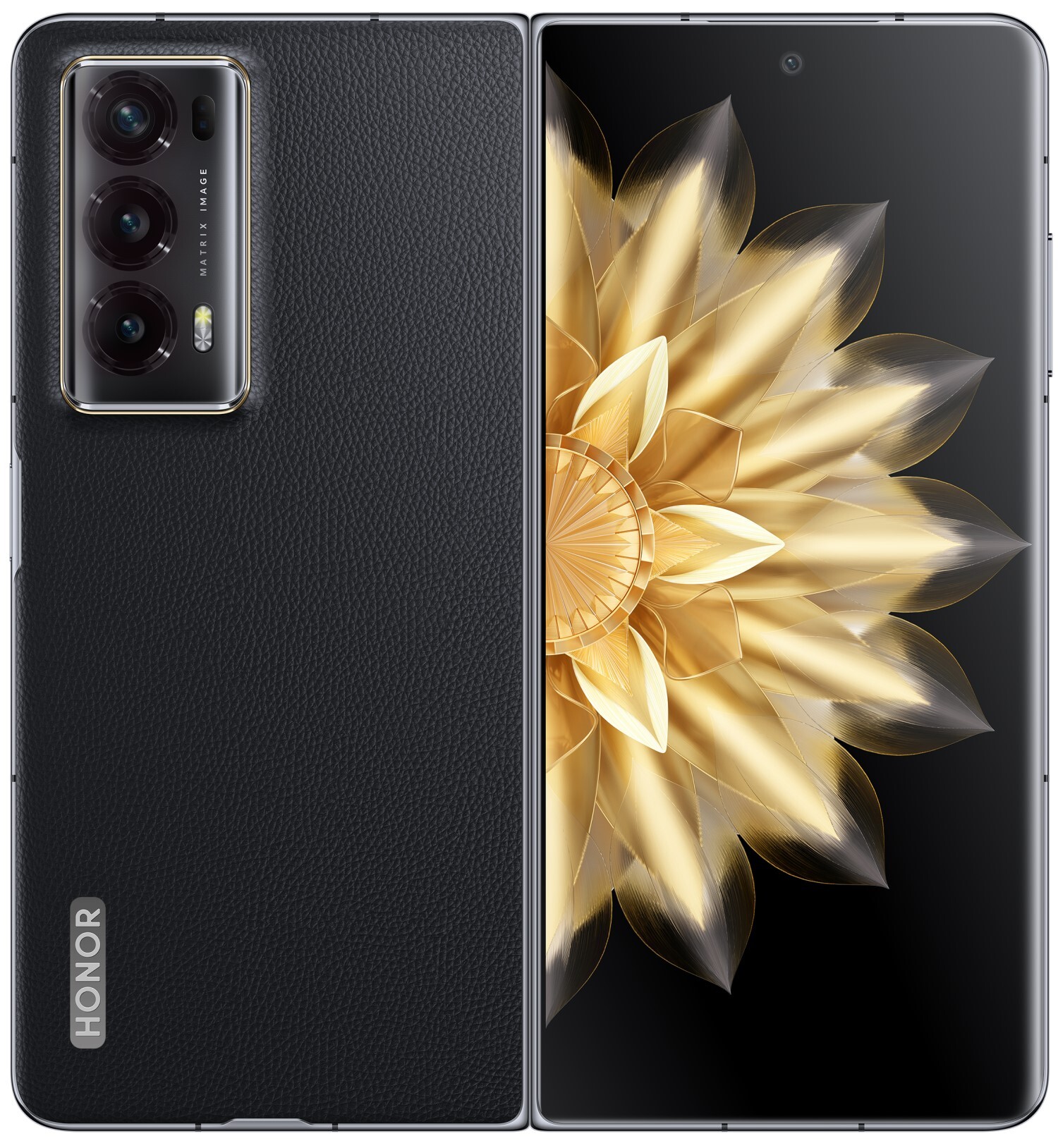 Смартфон HONOR Magic V2 16GB/512GB международная версия (черный кожаный)