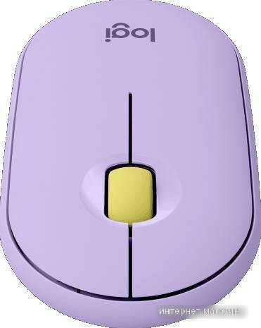 Мышь Logitech M350 Pebble (лавандовый)
