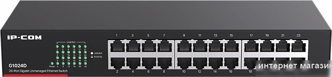 Неуправляемый коммутатор IP-COM G1024D v9.0