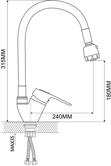 Смеситель Econoce EC0245BL