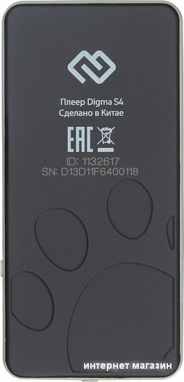 MP3 плеер Digma S4 8GB (серый/серебристый)
